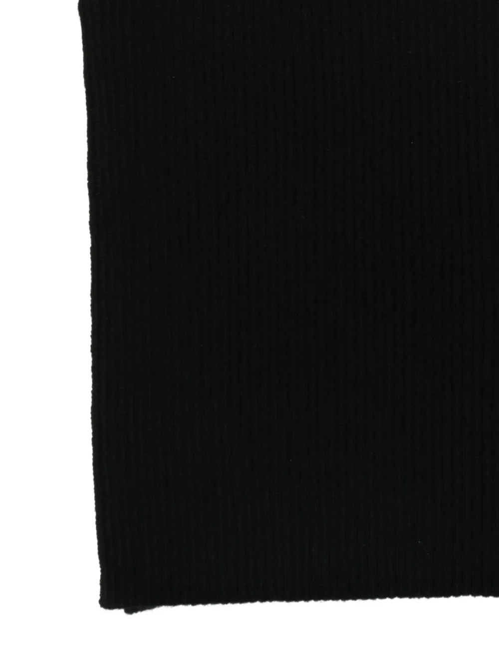 Allude Ribgebreide rok Zwart