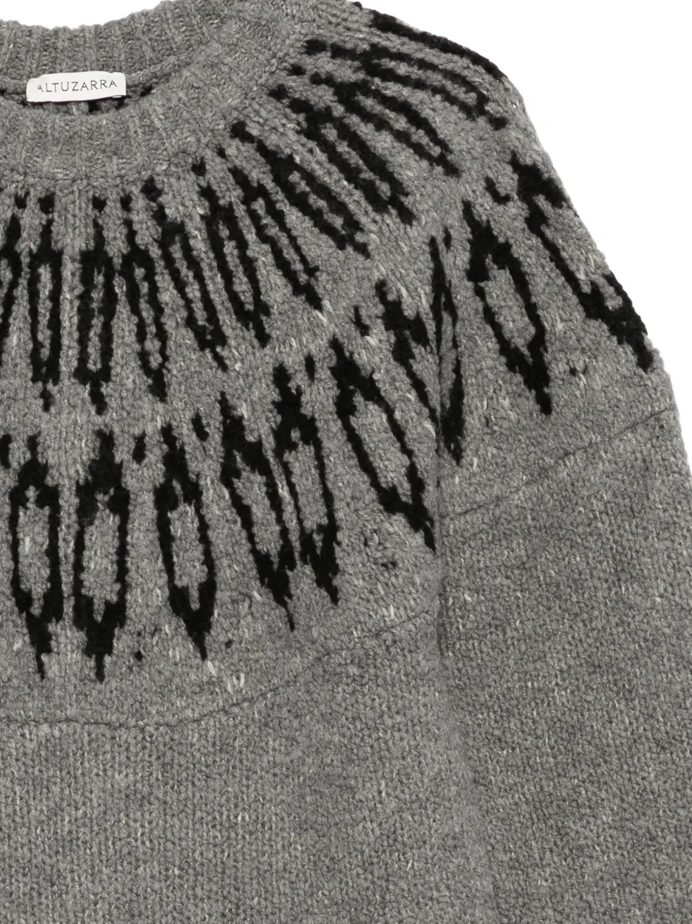 Altuzarra Coleman intarsia gebreide trui Grijs