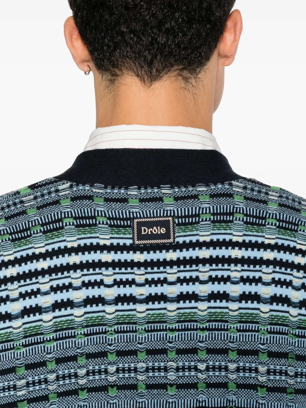 Drôle De Monsieur Coogi gebreid vest Blauw