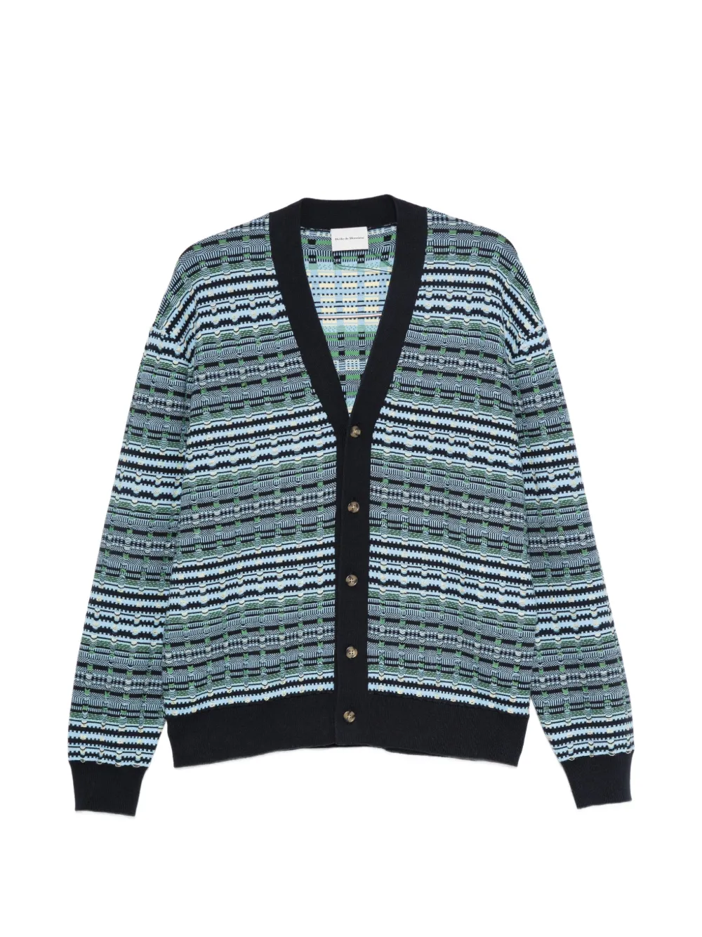 Drôle De Monsieur Coogi-knit cardigan - Blu