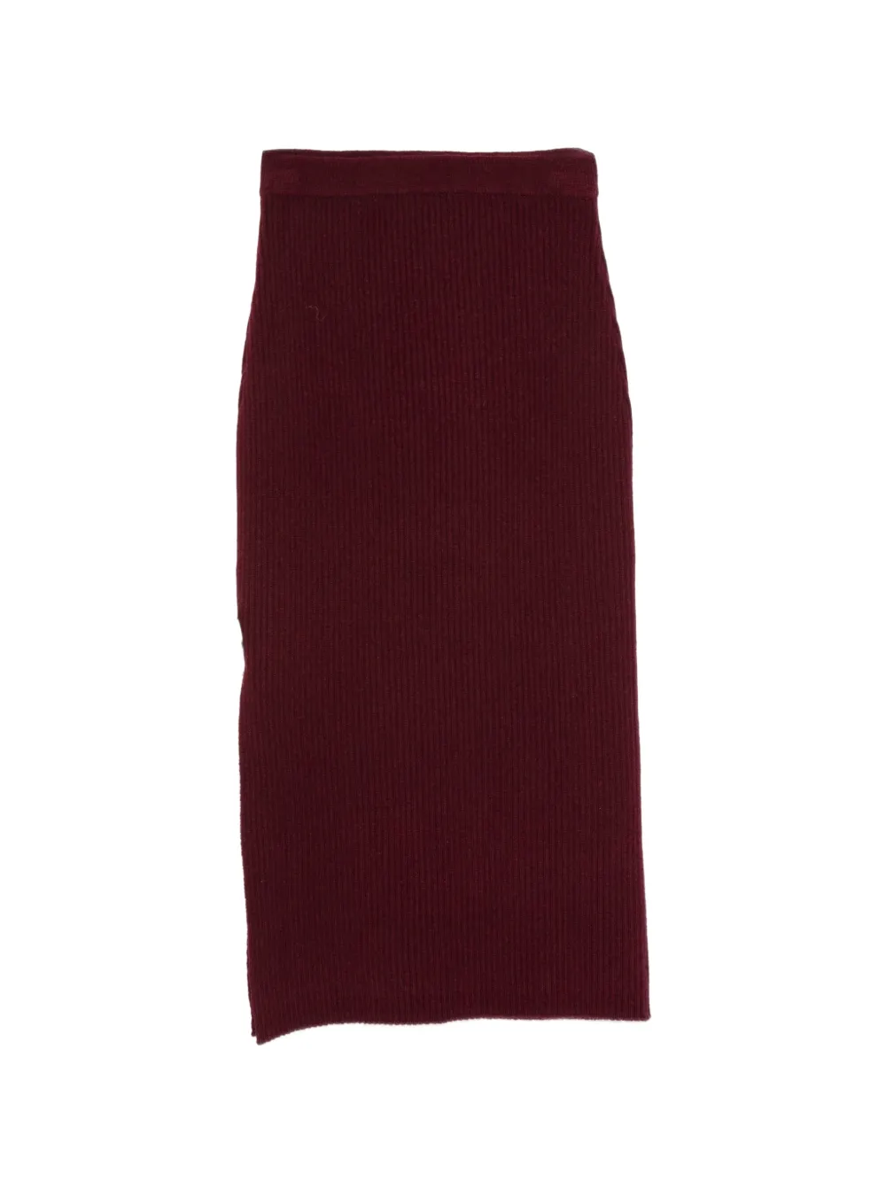 Allude ribbed-knit midi skirt