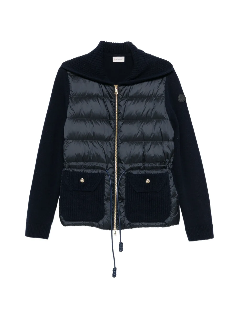Moncler padded panelled cardigan