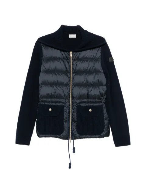 Moncler padded panelled cardigan