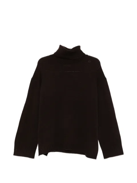 Allude drop-shoulder sweater