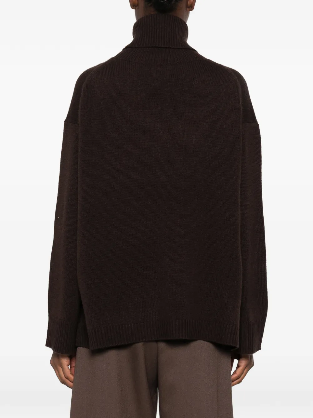 Allude Trui met verlaagde schouders Bruin
