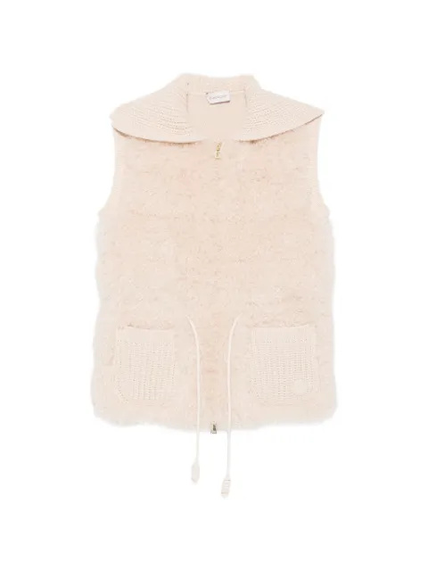 Moncler chaleco capitonado con cordones