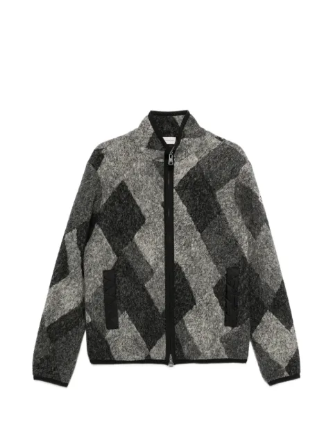 Moncler veste zippée à carreaux