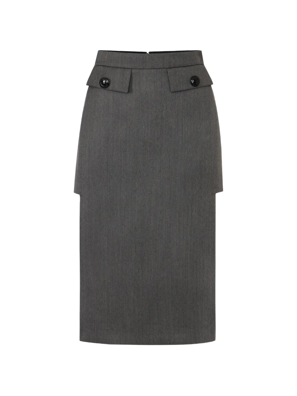 Elisabetta Franchi Cool wool skirt - Grigio
