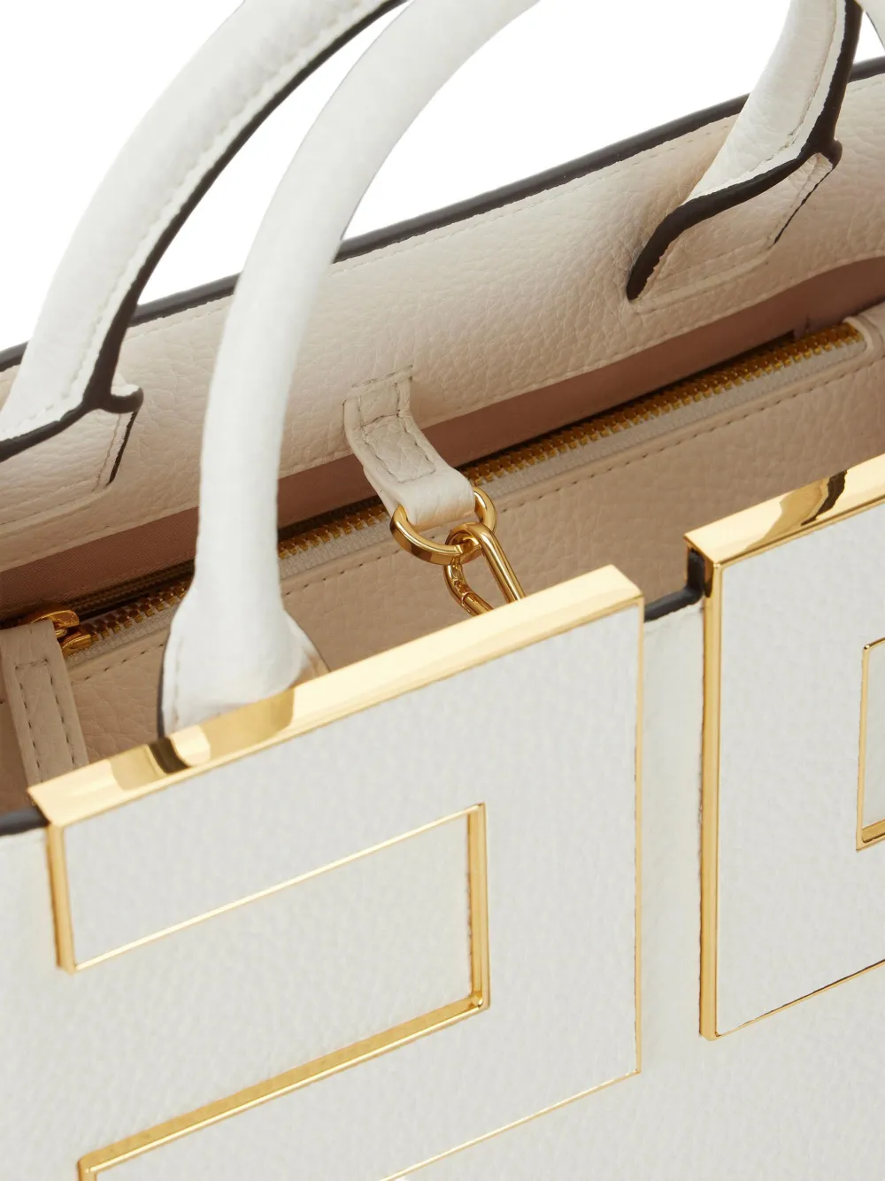Elisabetta Franchi Shopper met logo Wit