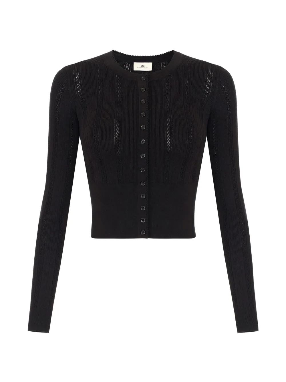 Elisabetta Franchi knit openwork cardigan - Nero