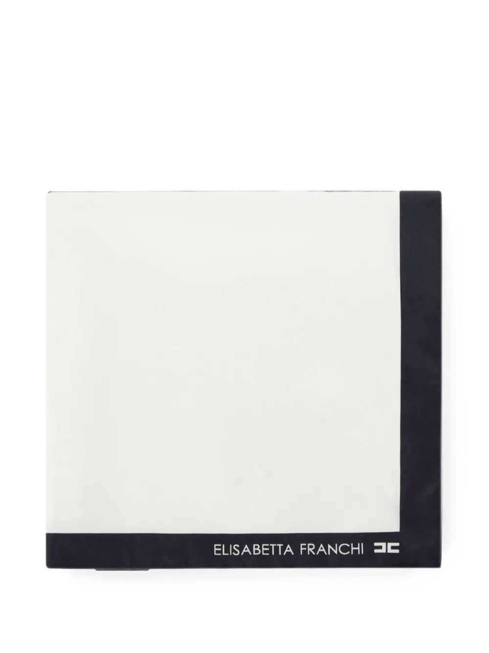 Elisabetta Franchi logo-detail scarf - Bianco