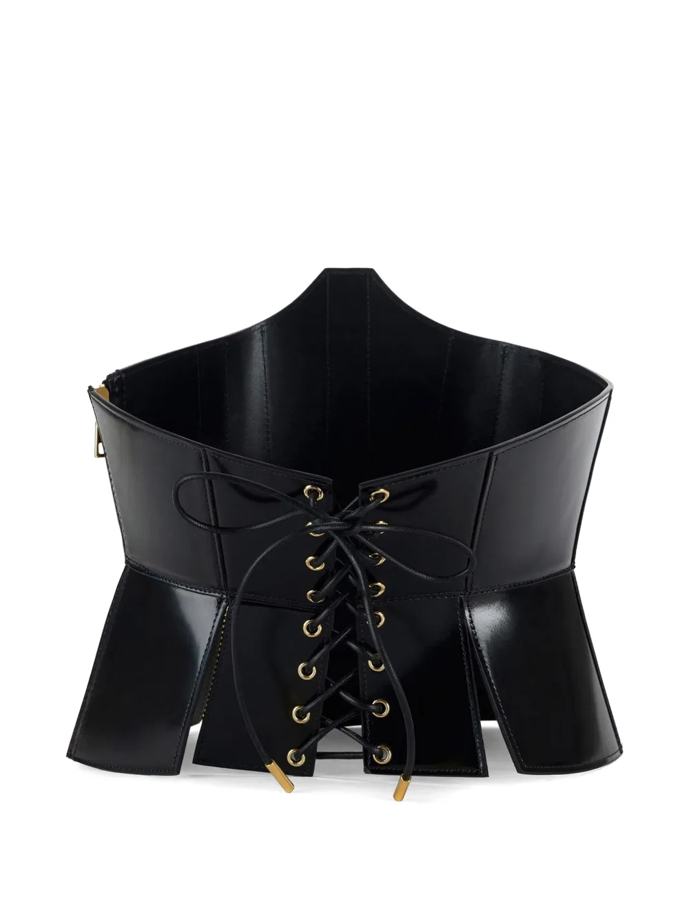 Elisabetta Franchi Bustier riem met veters Zwart
