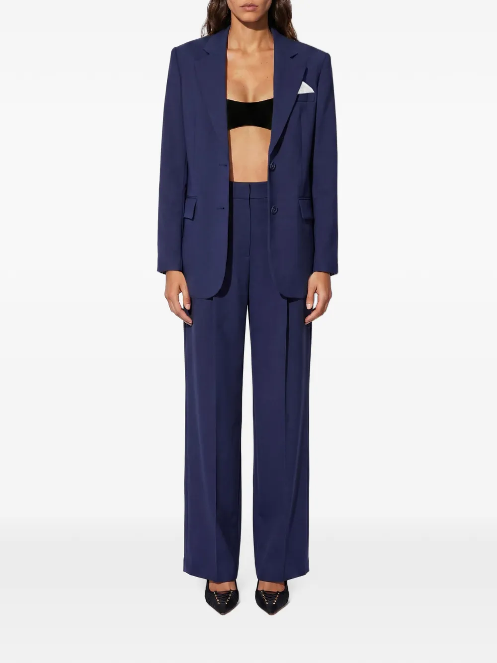 Elisabetta Franchi Gabardine jack Blauw