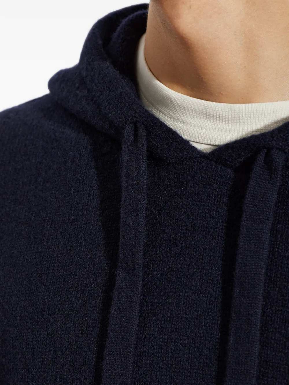 Laneus Hoodie met trekkoord Blauw