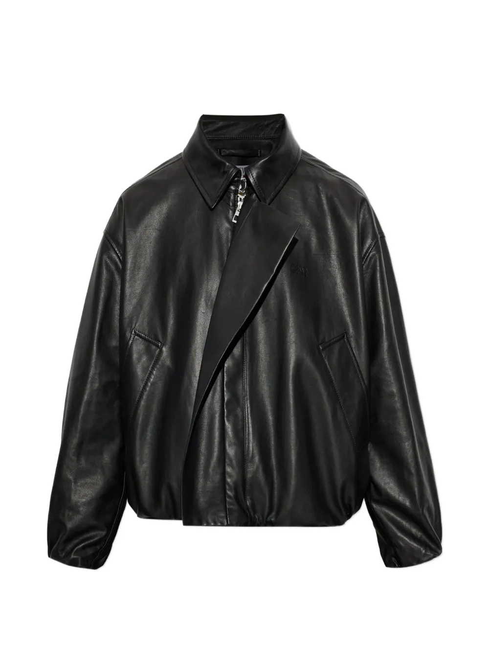 LOEWE zip-fastening leather jacket - Nero