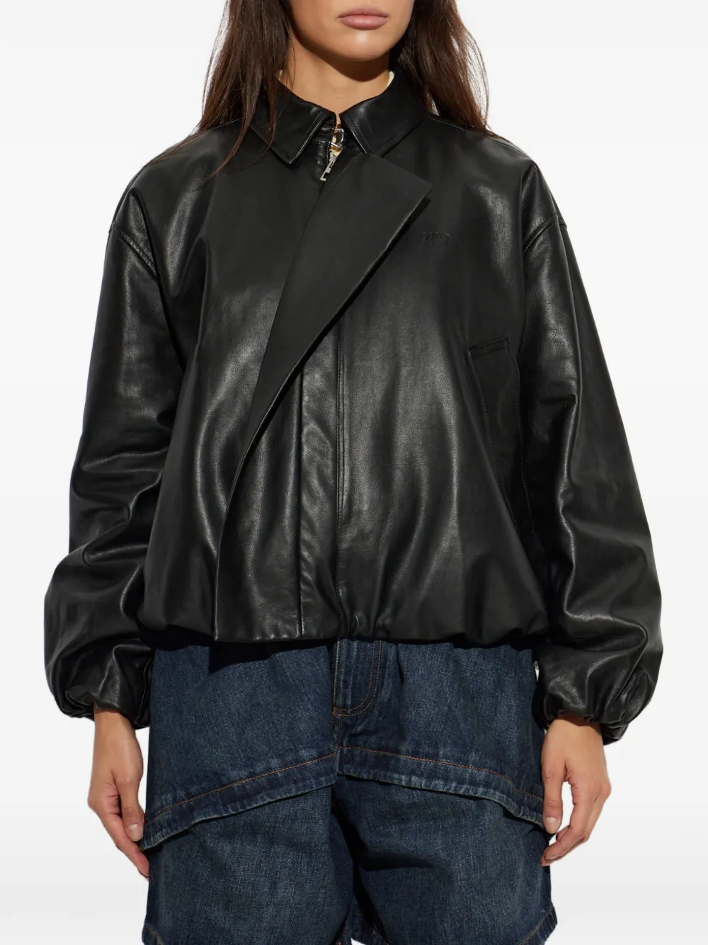 LOEWE Leren jack Zwart