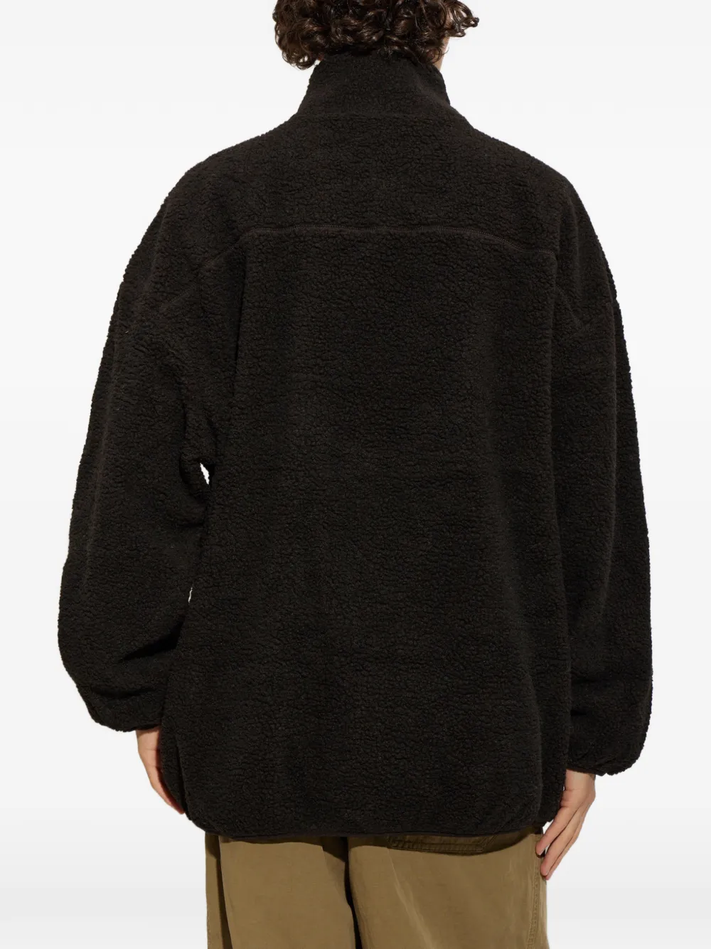 American Vintage Sweater met korte rits Bruin