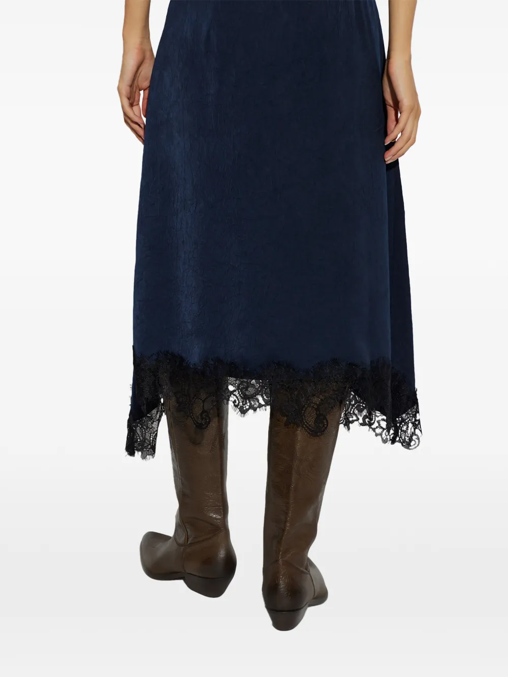 Baum Und Pferdgarten Sophie asymmetrische rok met kanten afwerking Blauw