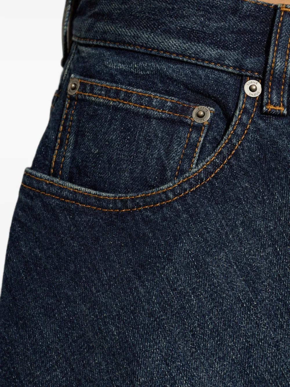 LOEWE Gelaagde denim shorts Blauw