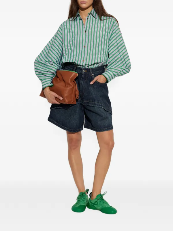LOEWE レイヤード デニムショーツ | ブルー | FARFETCH JP