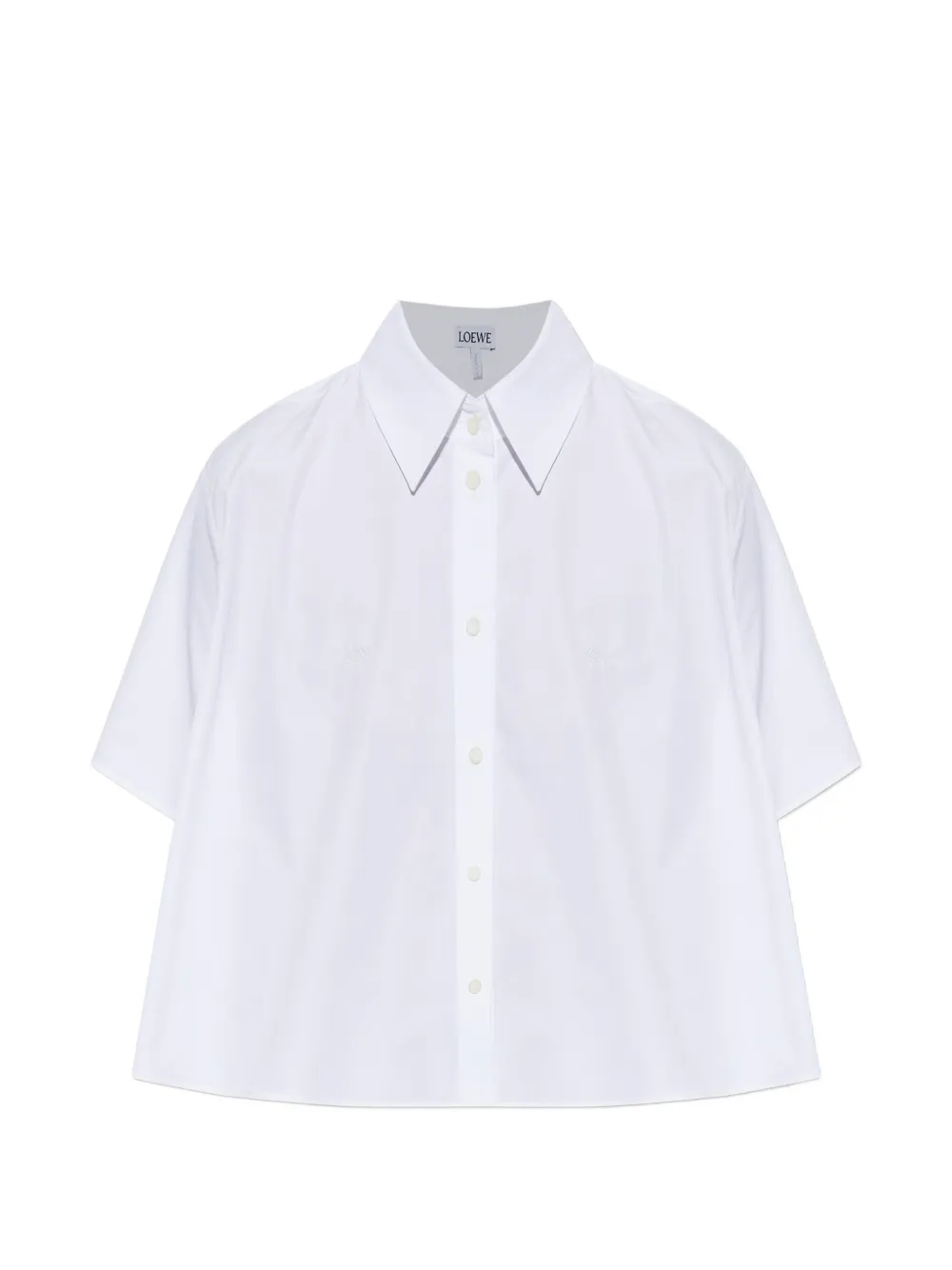 LOEWE short-sleeve trapeze shirt - Bianco