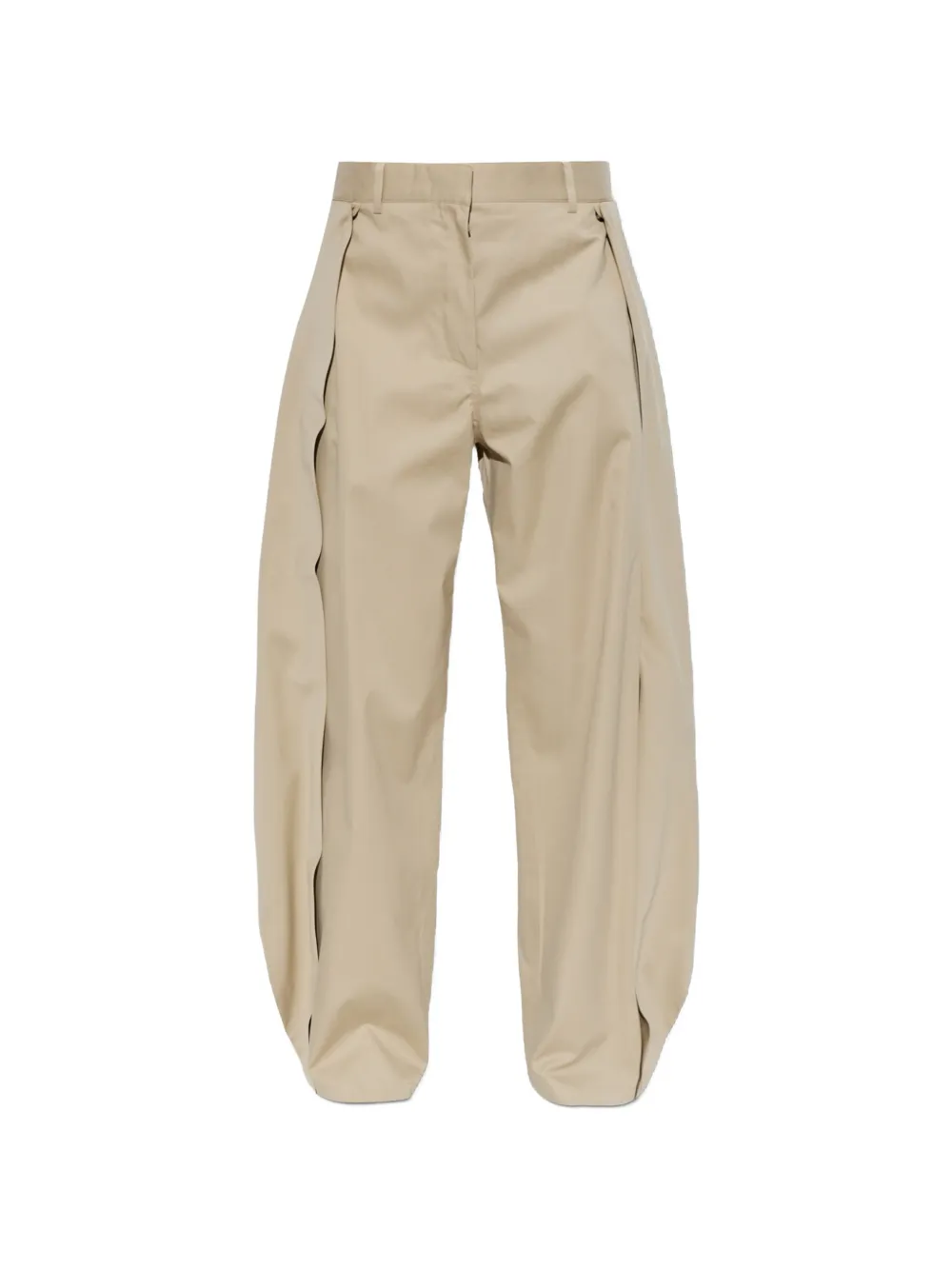LOEWE draped wide-leg trousers - Toni neutri