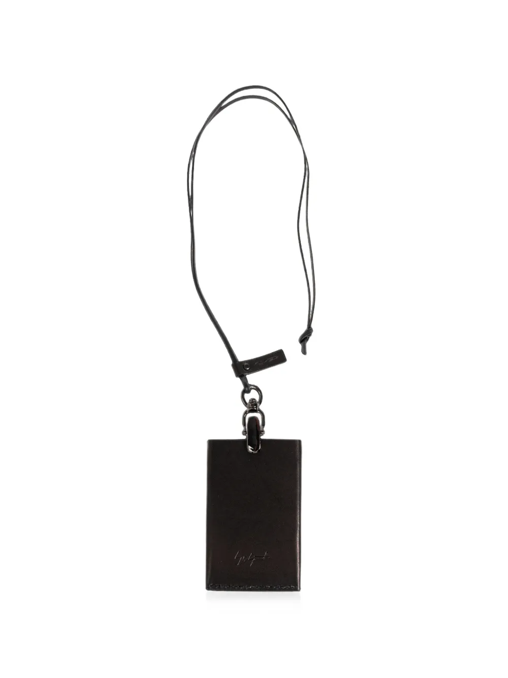 Discord Yohji Yamamoto leather card holder - Nero