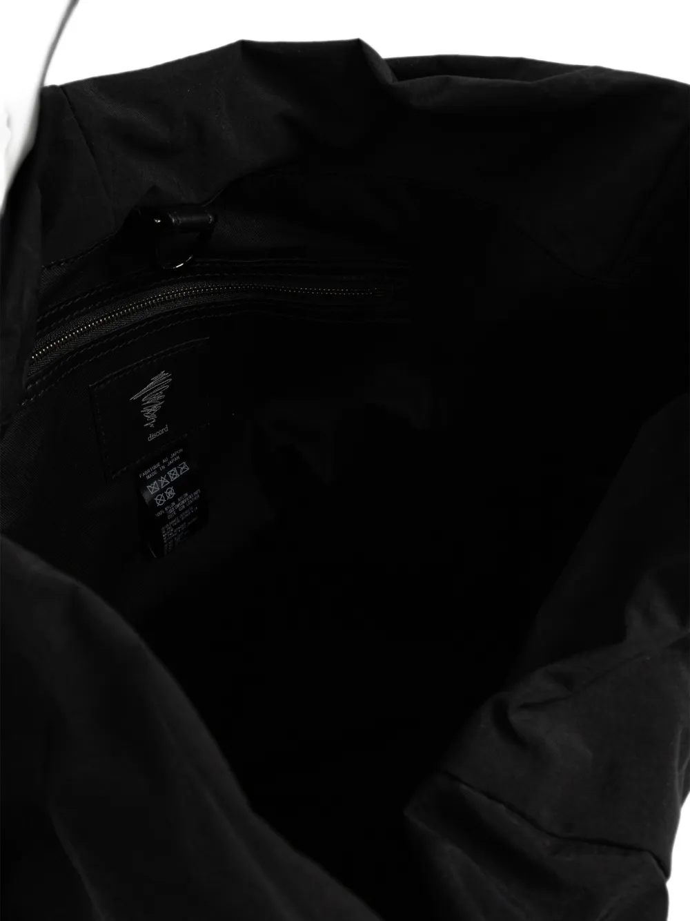 Discord Yohji Yamamoto Schoudertas met ruche Zwart
