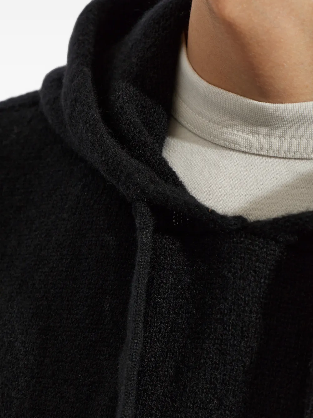 Laneus Hoodie met trekkoord Zwart