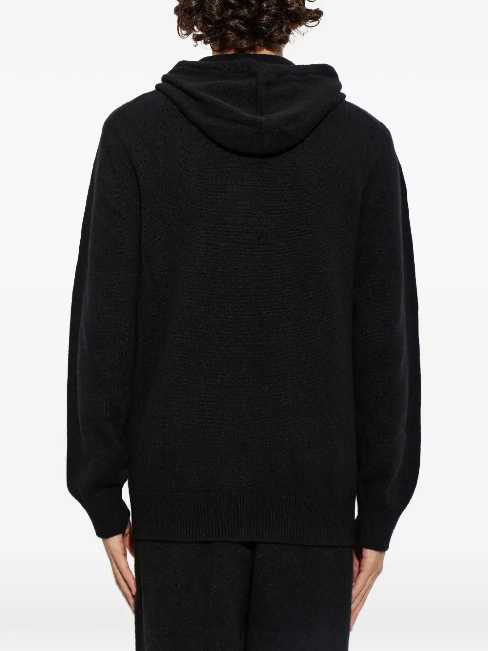 Laneus Hoodie met trekkoord Zwart