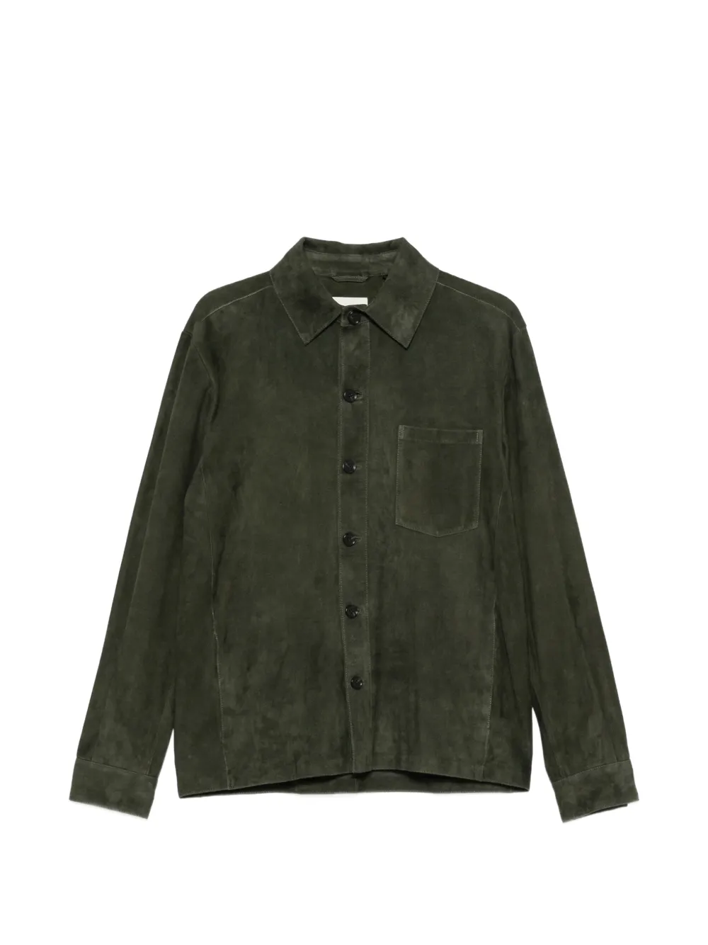 Arma Dino suede chest-pocket jacket - Verde