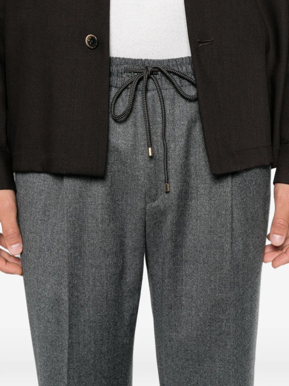 Briglia 1949 Broek met trekkoordtaille Grijs