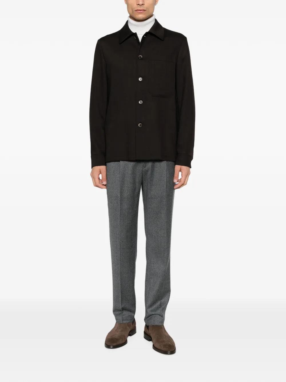 Briglia 1949 Broek met trekkoordtaille Grijs