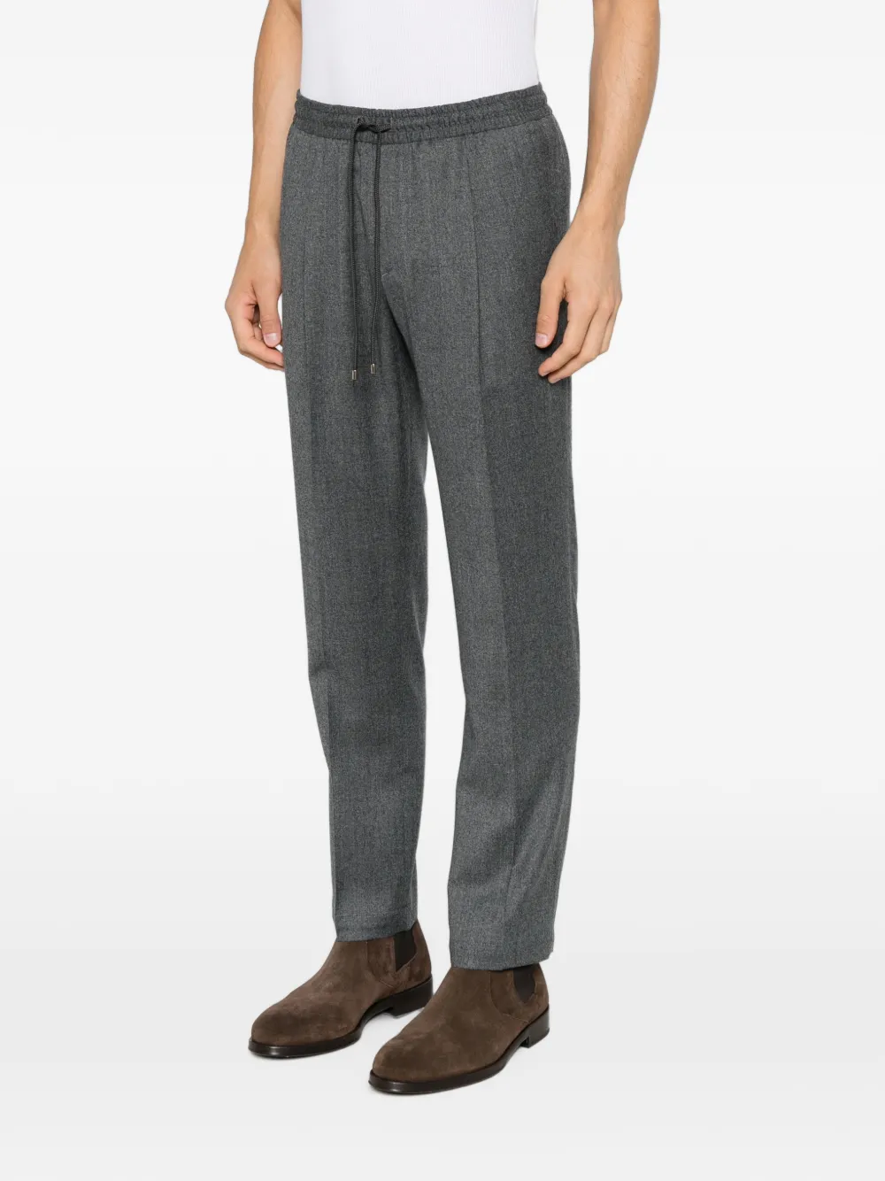 Briglia 1949 Broek met trekkoordtaille Grijs