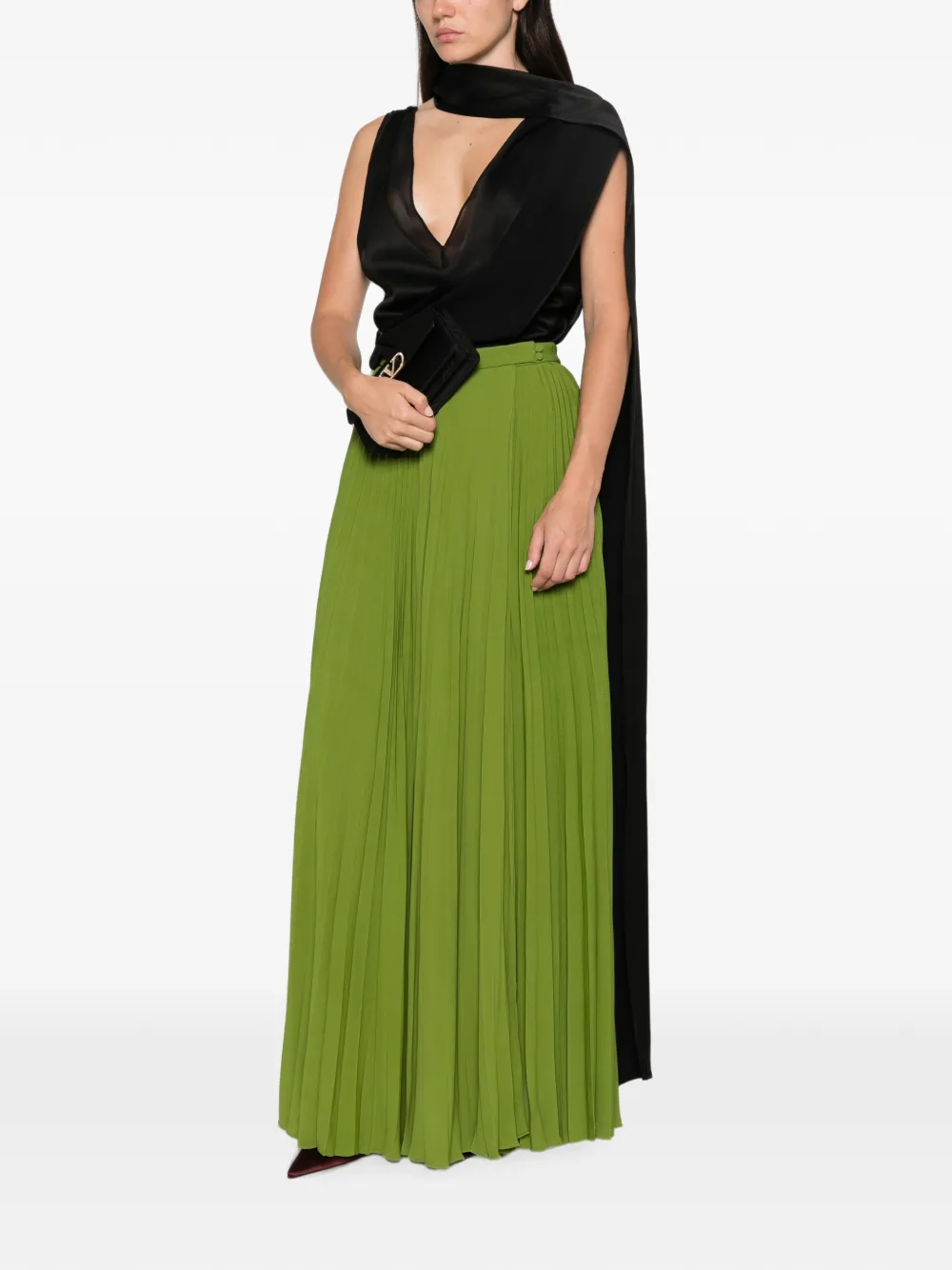 TOM FORD Maxi-plooirok Groen