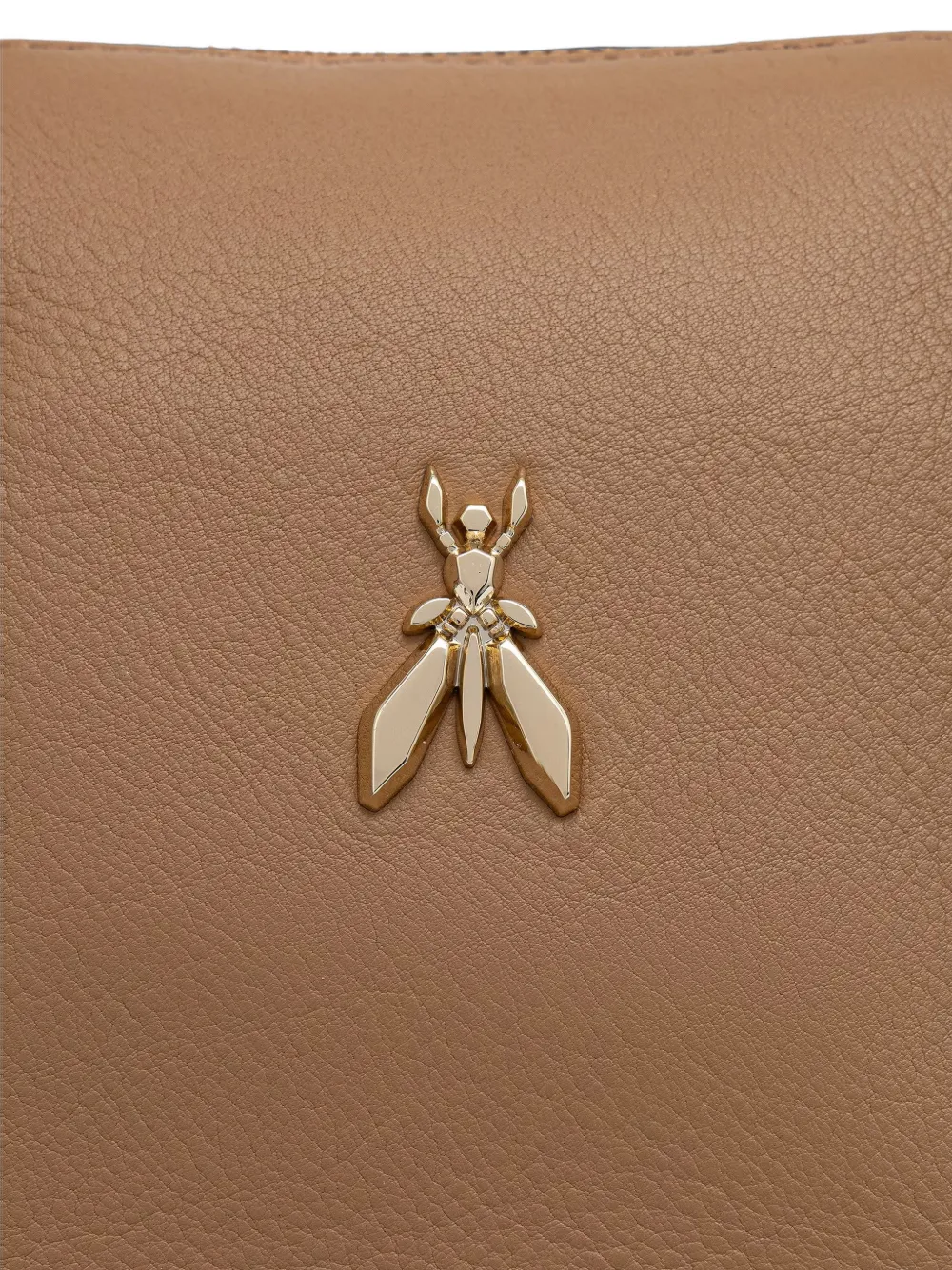 Patrizia Pepe Medium New Business Fly shopper met logo-plakkaat Beige