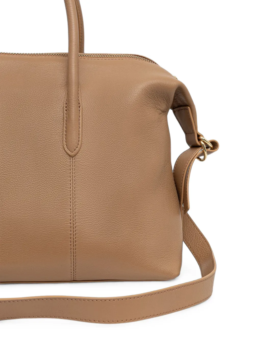 Patrizia Pepe Medium New Business Fly shopper met logo-plakkaat Beige