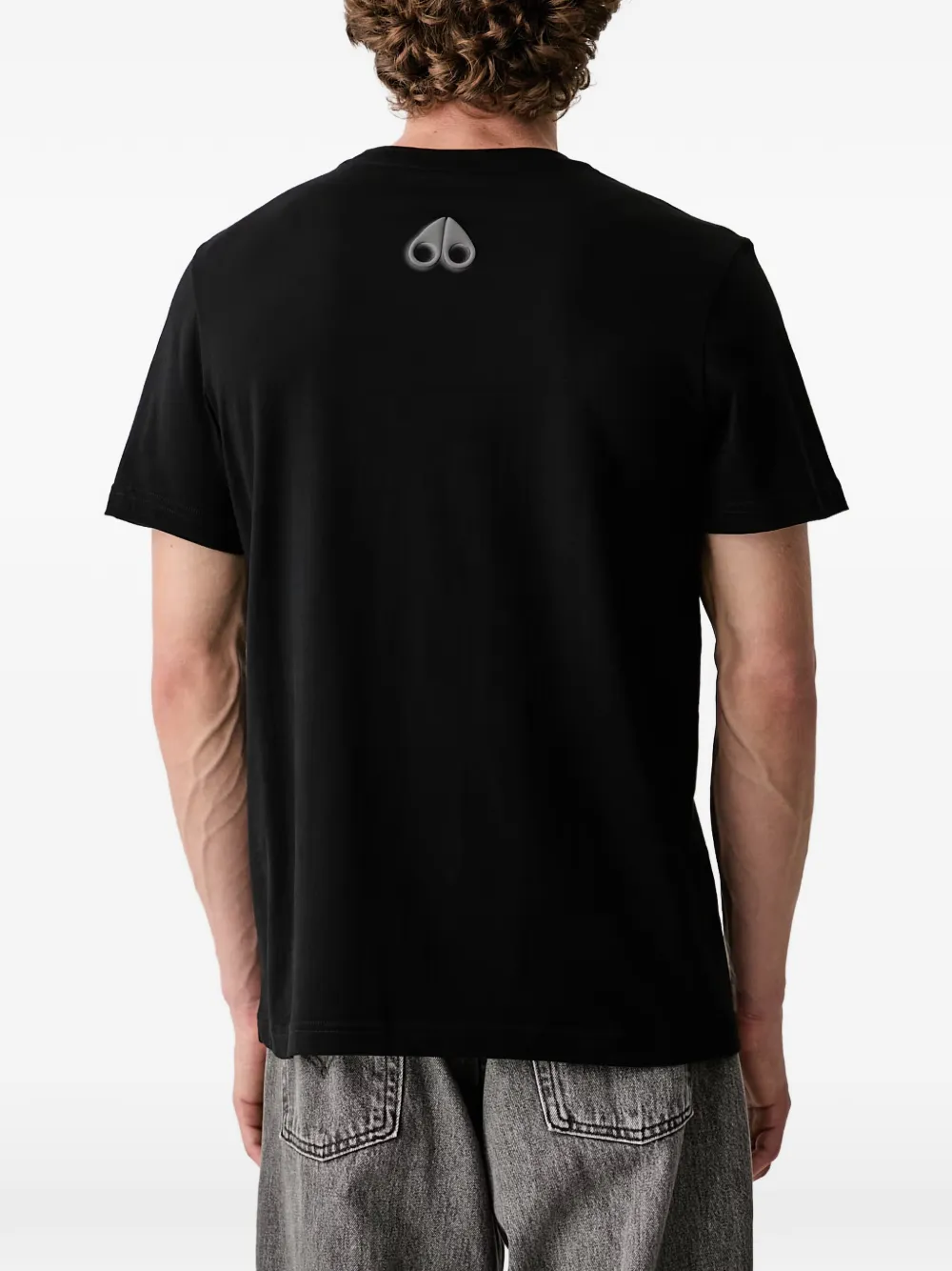 Moose Knuckles T-shirt met logoprint Zwart