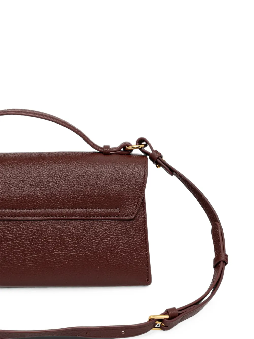 Patrizia Pepe Fly bewerkte leren shopper Bruin