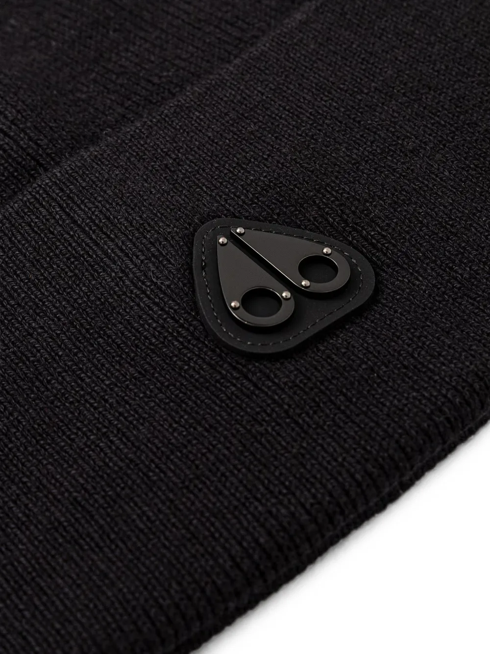 Moose Knuckles Muts met logo-plakkaat Zwart