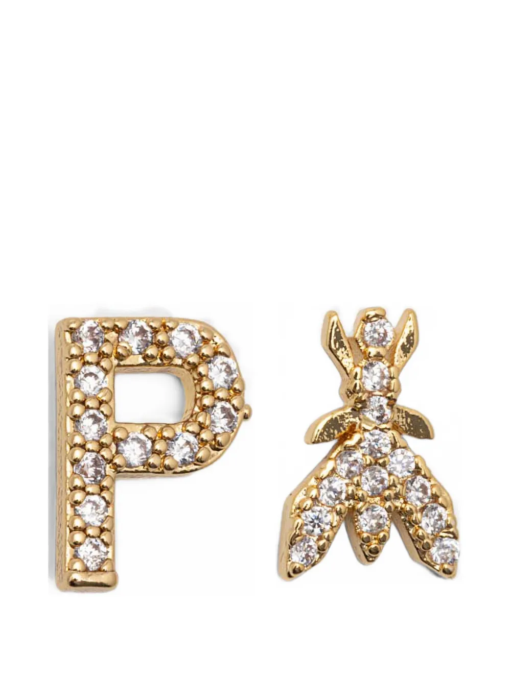 Patrizia Pepe Fly crystal-embellished earrings - Oro