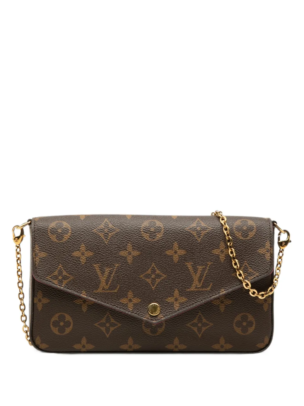 Louis Vuitton Pre-Owned 2017 Monogram Pochette Felicie crossbody bag - Marrone