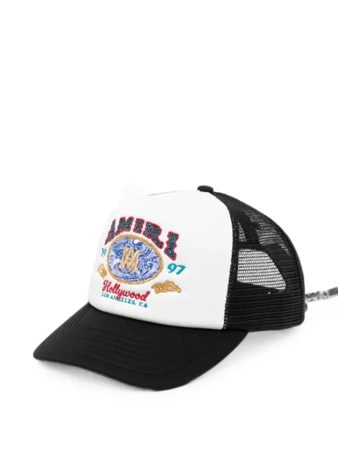 AMIRI embroidered mesh-panel trucker cap