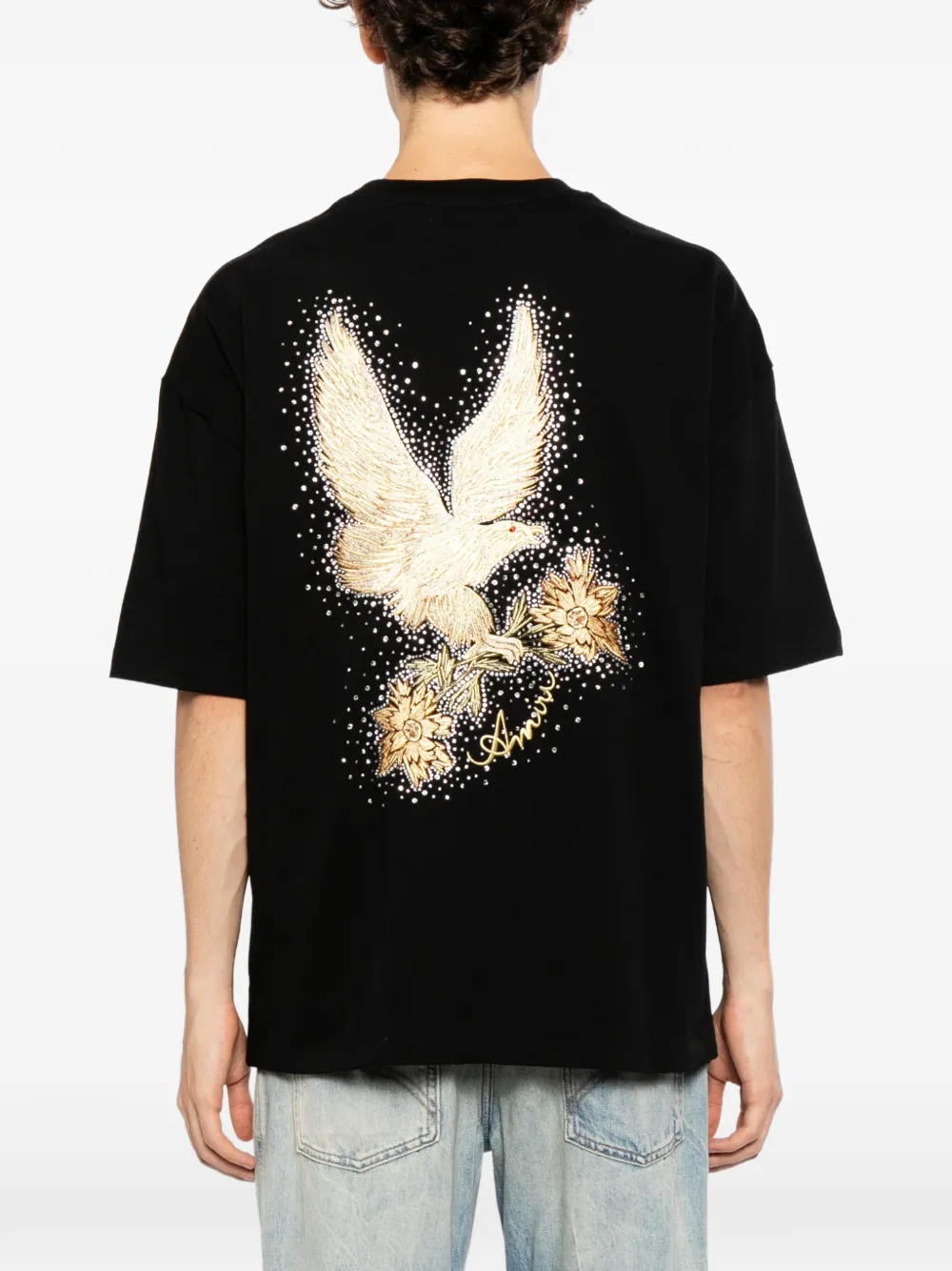 AMIRI Eagle T-shirt Zwart