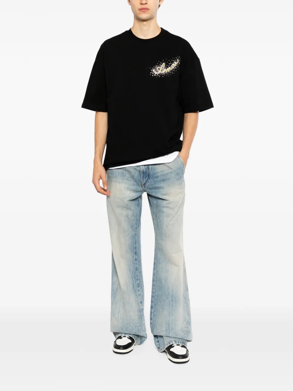 AMIRI Eagle T-shirt Zwart