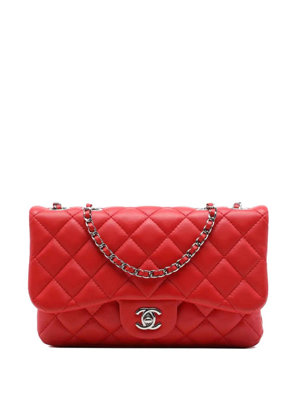 CHANEL Pre-Owned 2014 Small Quilted Lambskin Tender Touch Flap crossbody bag - Rot