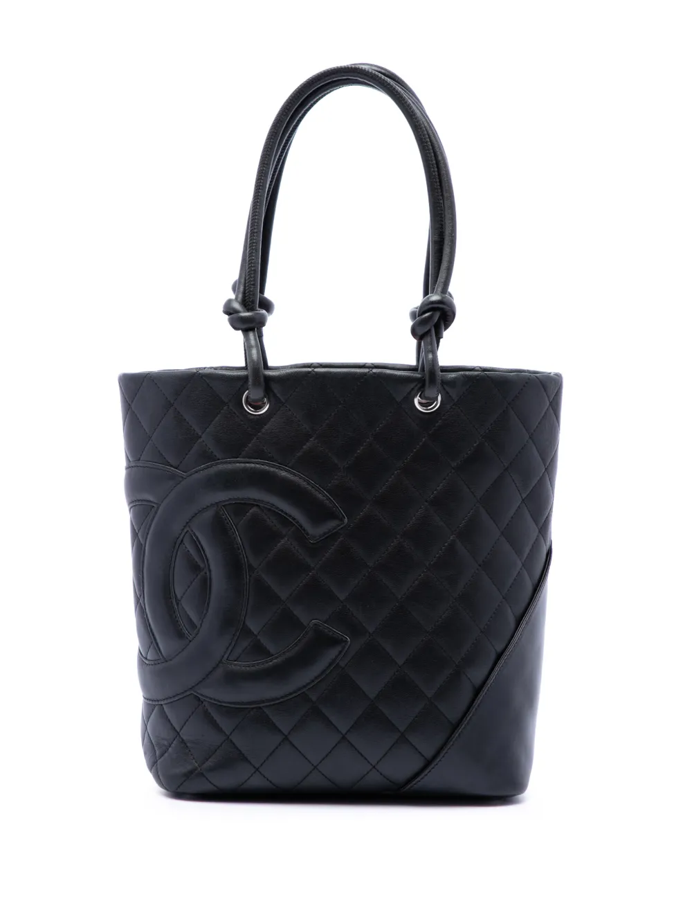 CHANEL Pre-Owned 2004-2005 Medium Lambskin Cambon Ligne tote bag - Nero