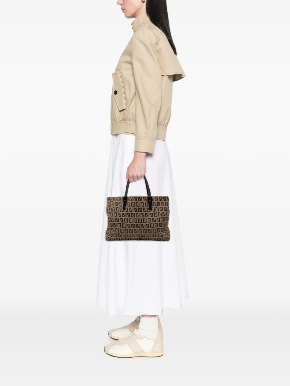 Fendi Pre-Owned 2010-2026 Zucchino Canvas tote bag - Nude