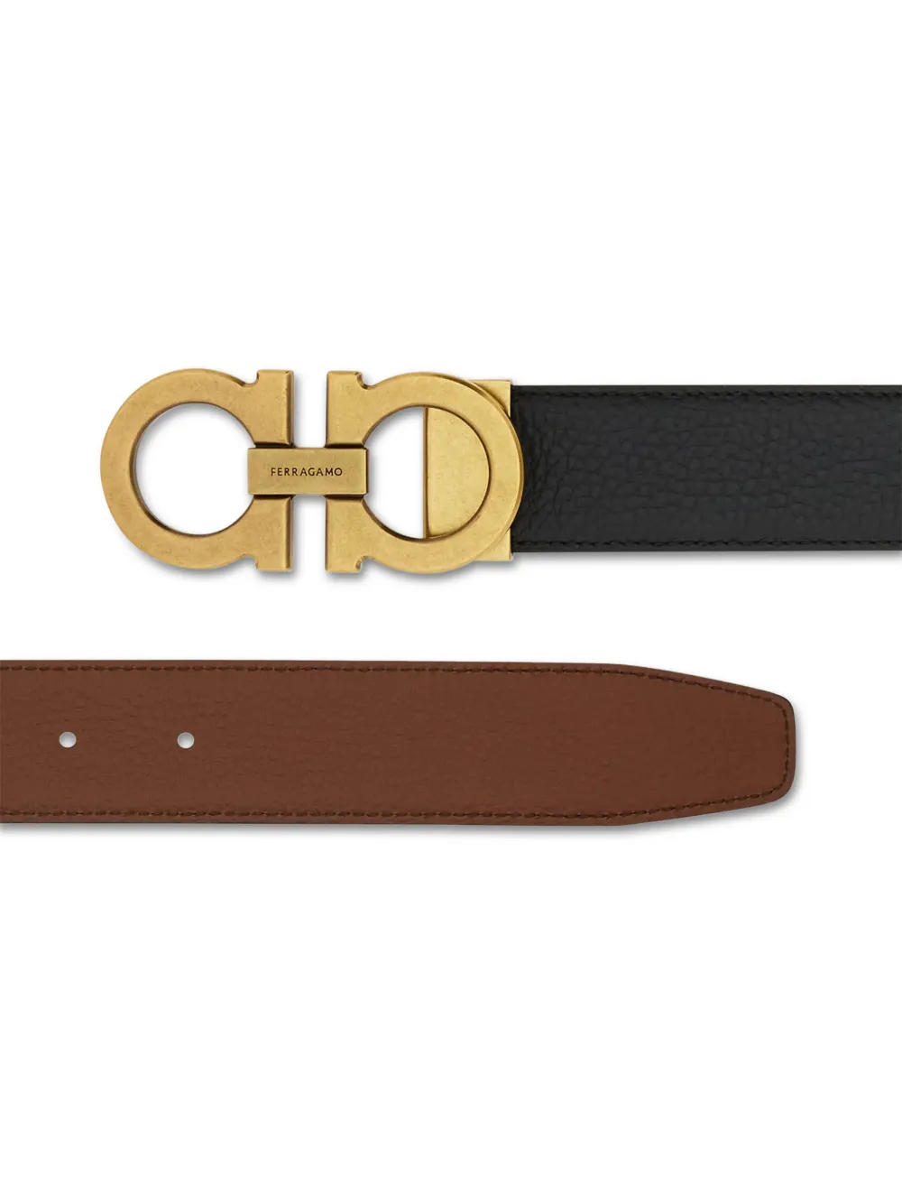 Ferragamo Verstelbare riem Zwart