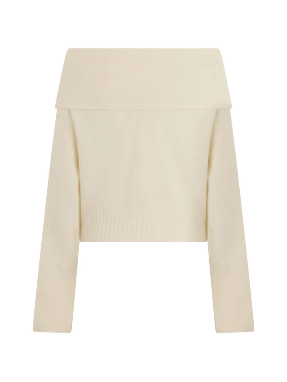 Giuseppe Di Morabito Off-shoulder gebreide trui Beige